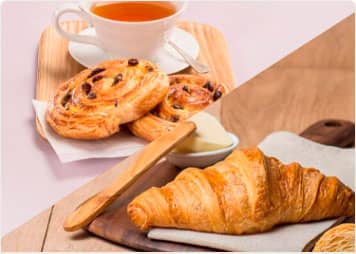 Mix Croissant + Melc cu Stafide